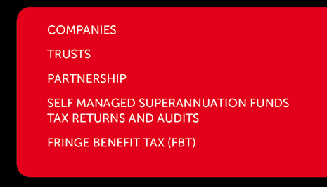 COMPANIES, TRUSTS, PARTNERSHIP,SELF MANAGED SUPERANNUATION FUNDS TAX, RETURNS AND AUDITS FRINGE BENEFIT TAX (FBT)